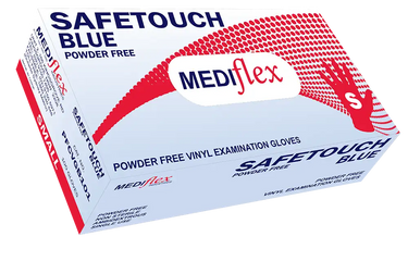 Small powder free medical gloves - Blue — Blue Powder Free Vinyl Examination Gloves - Box for DTG & DTF printers